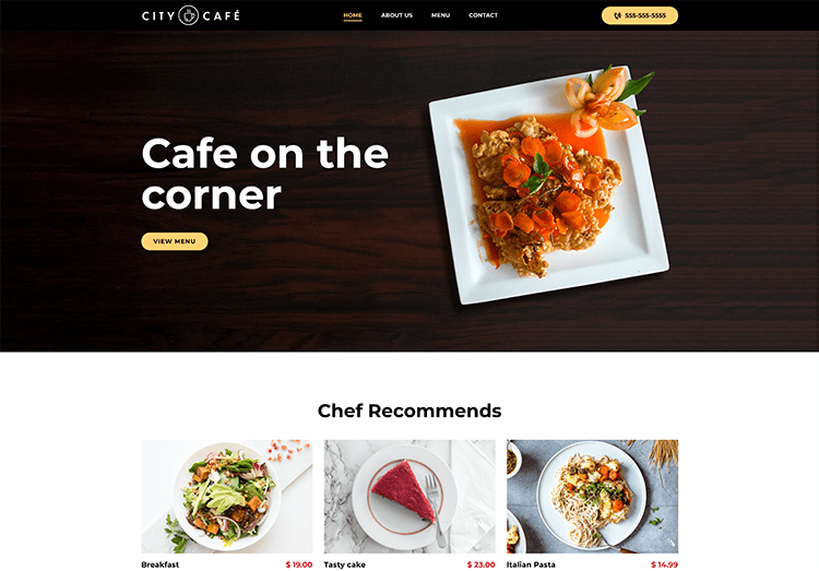 Site Builder - City Café